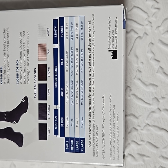 TRUFORM MENS MICROFIBER DRESS SOCKS IN BLACK SIZE MED-15-20 MMHG COMPRESSION - Picture 5 of 5